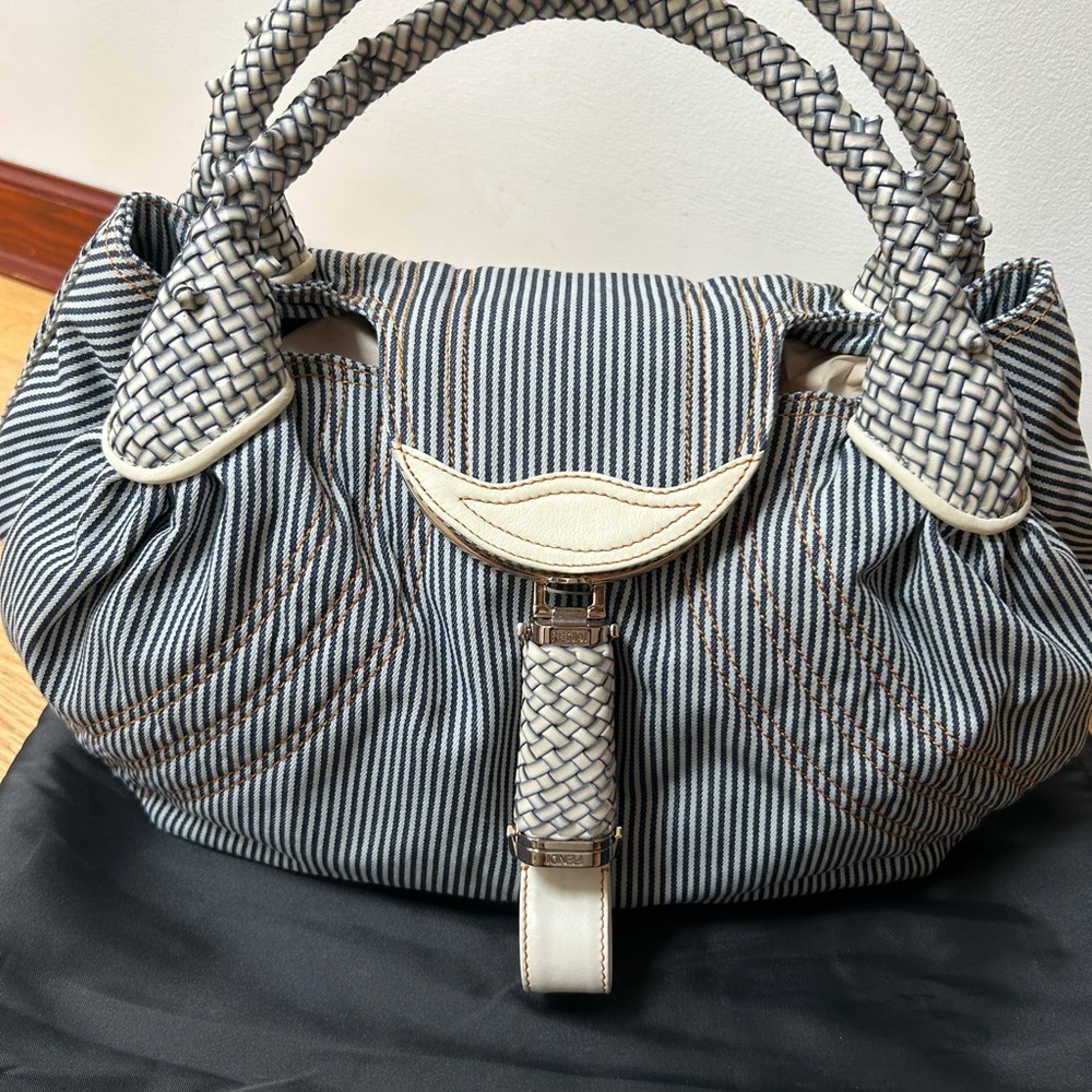 Vintage Fendi Spy striped denim